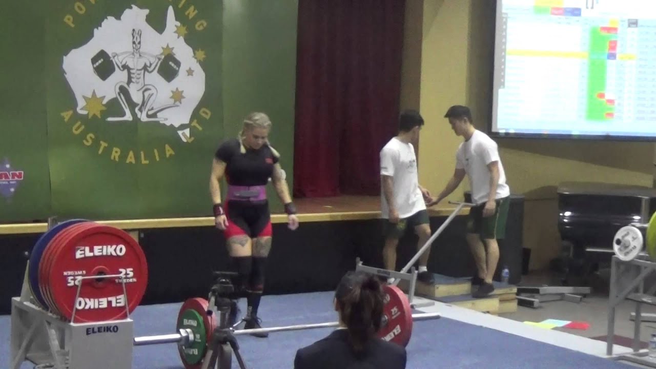 I.U's Natalie Salm - 145kg Deadlift & 371.5kg total at U57