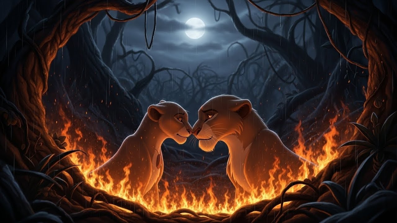 Kiara and Kovu: Forbidden Love in the Land of the Lions