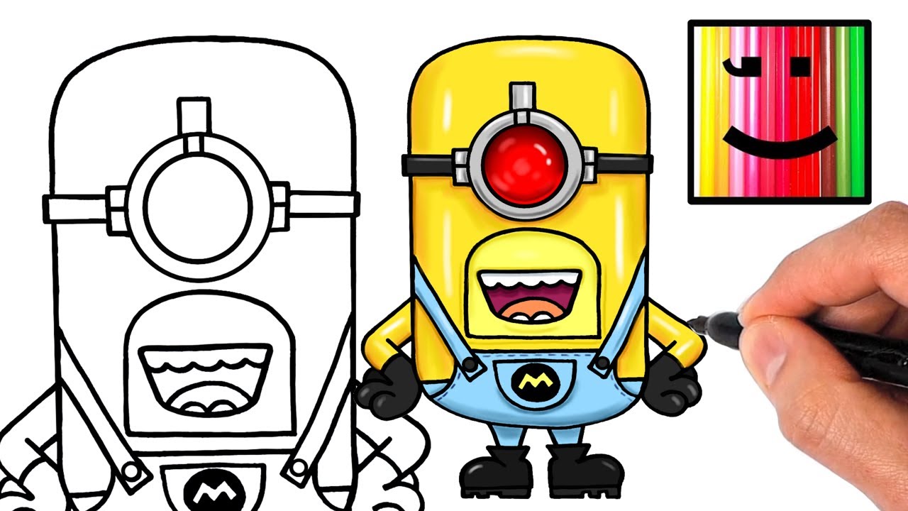 Comment Dessiner le Minion MEGA MEL l Moi Moche Et Méchant 4