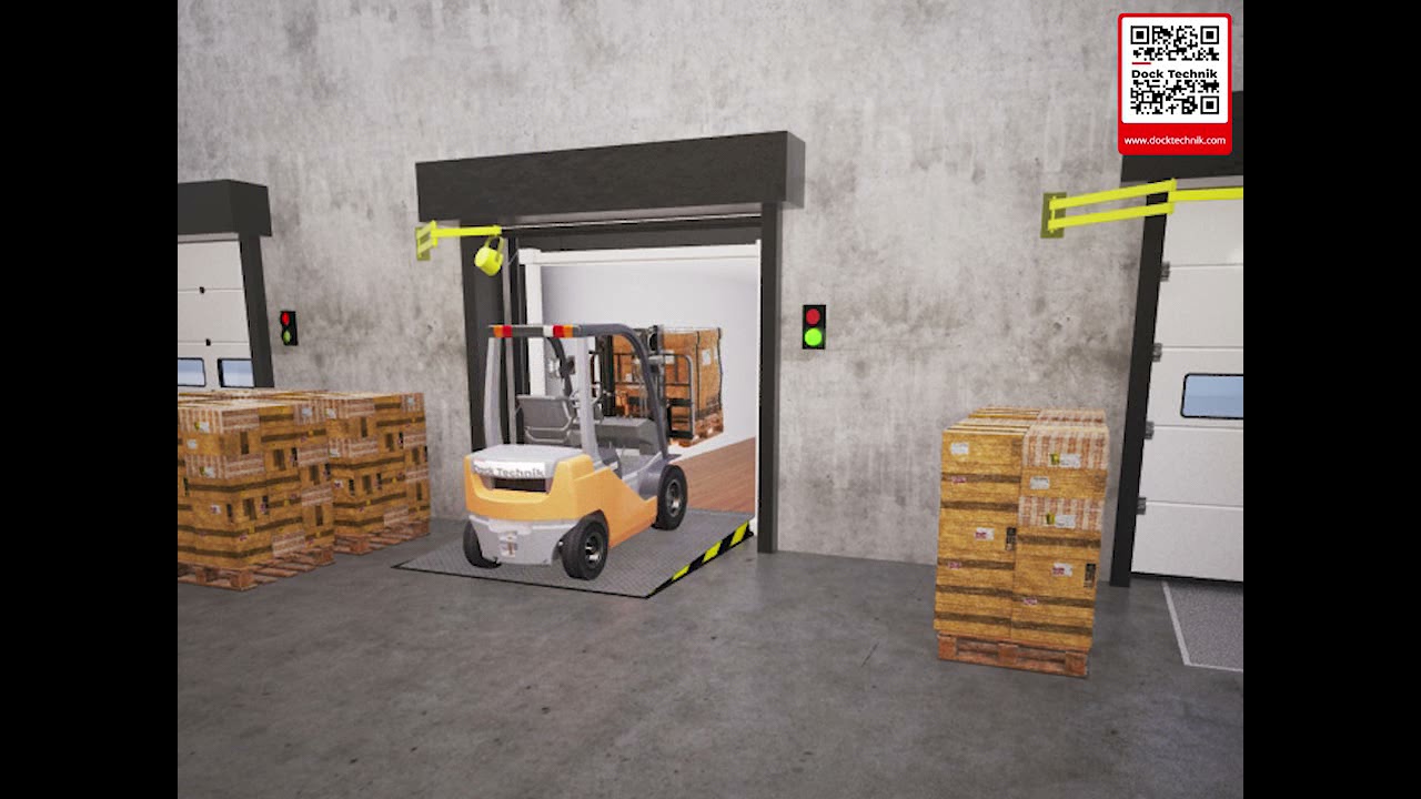 Dock Technik - Retractable Dock Shelter, Swing Lip Dock Leveller, Dock Traffic Light, Dock Lights