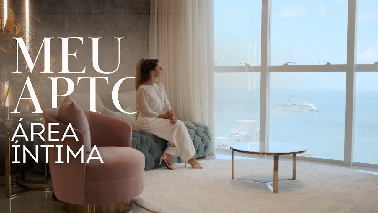 Área intima decorada de uma das COBERTURAS DUPLEX mais altas do Brasil - Balneário Camboriú, SC