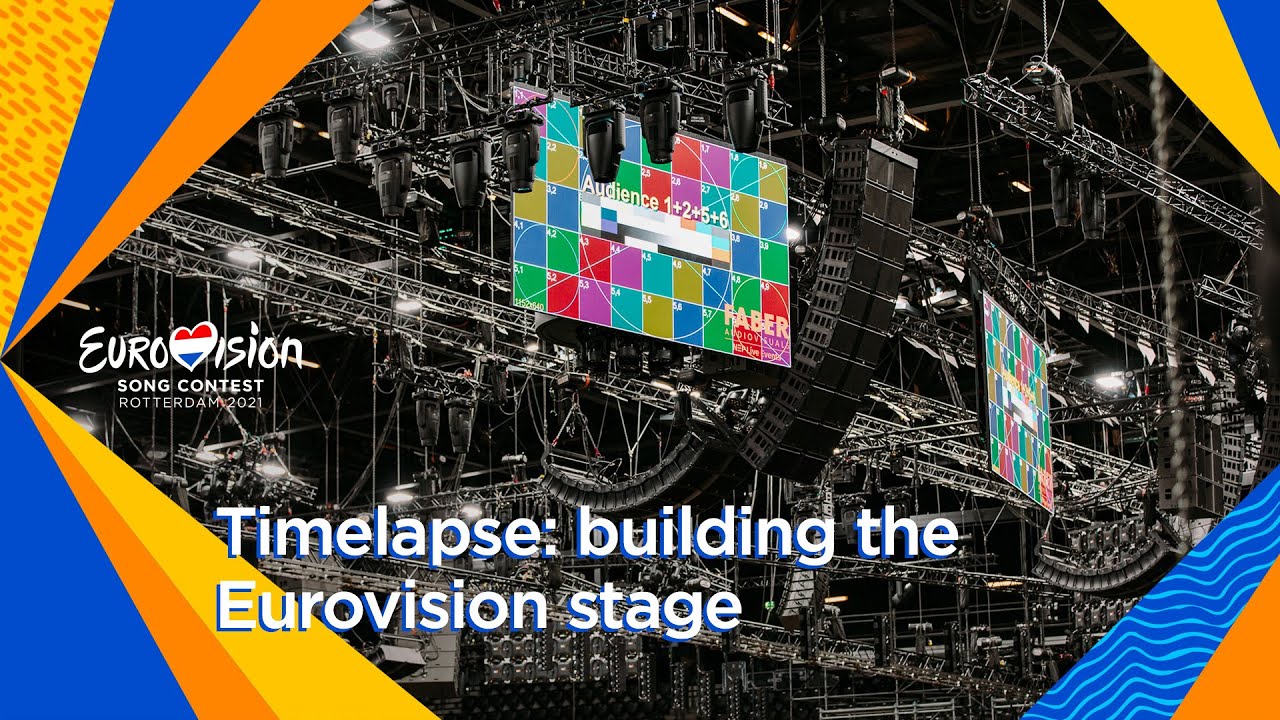 Timelapse: the construction of the Eurovision stage in Rotterdam Ahoy | Eurovision 2021