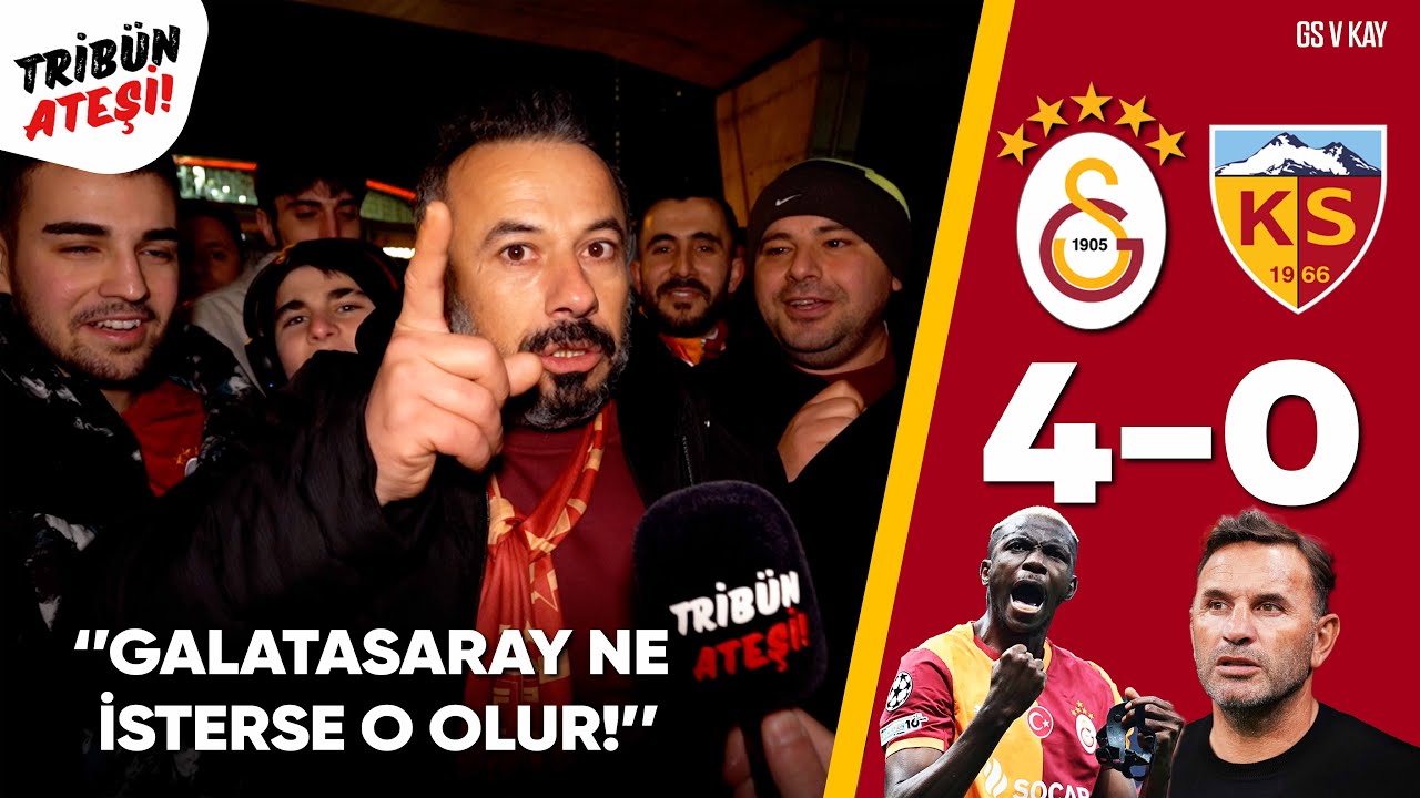 ''GALATASARAY NE İSTERSE O OLUR!'' I GALATASARAY 4-0 KAYSERİSPOR I MAÇ SONU TARAFTAR RÖPORTAJLARI!