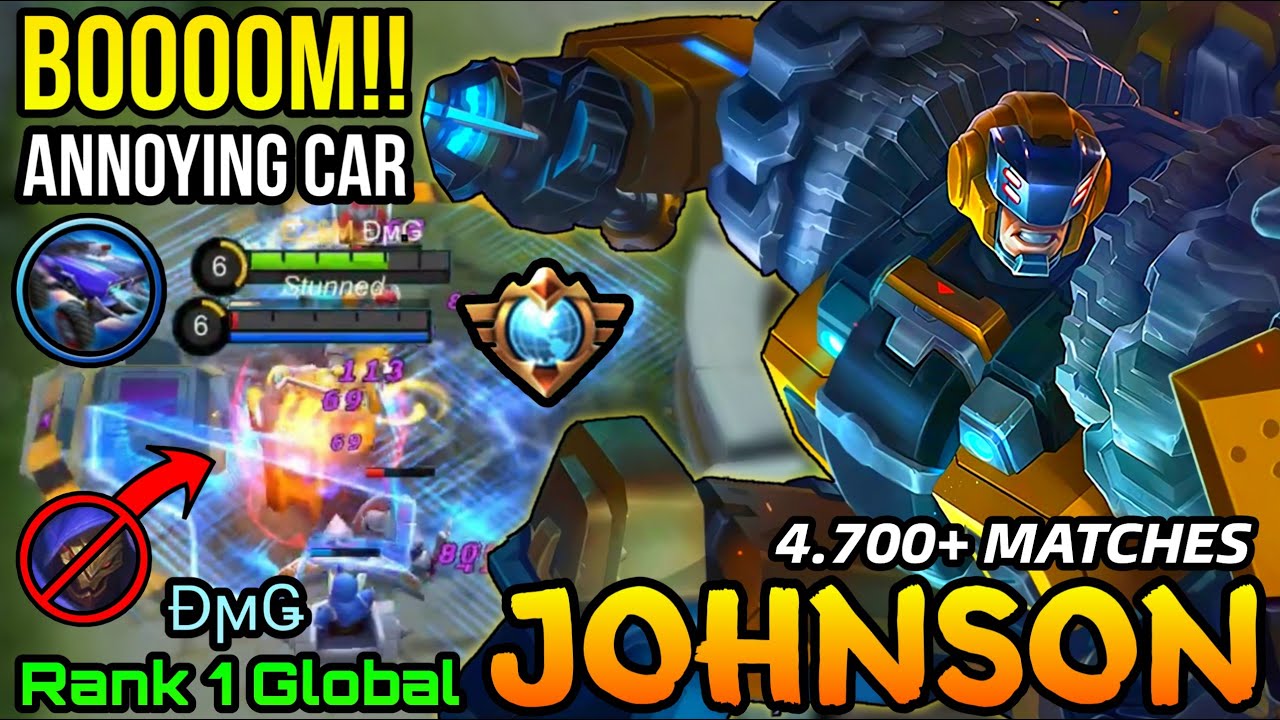 Wreck King Johnson Amazing Driving Rotation - Top 1 Global Johnson by ĐϻǤ - MLBB