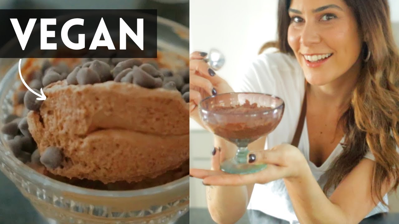 Vegan Aquafaba Chocolate Mousse | Best Light, Airy Mousse 100% VEGAN