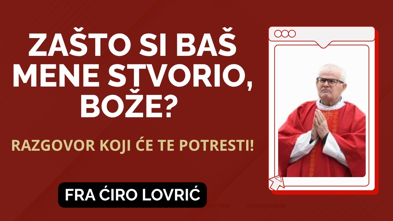 Zašto Si Baš Mene Stvorio, Bože?  Razgovor Koji Će Te Potresti!