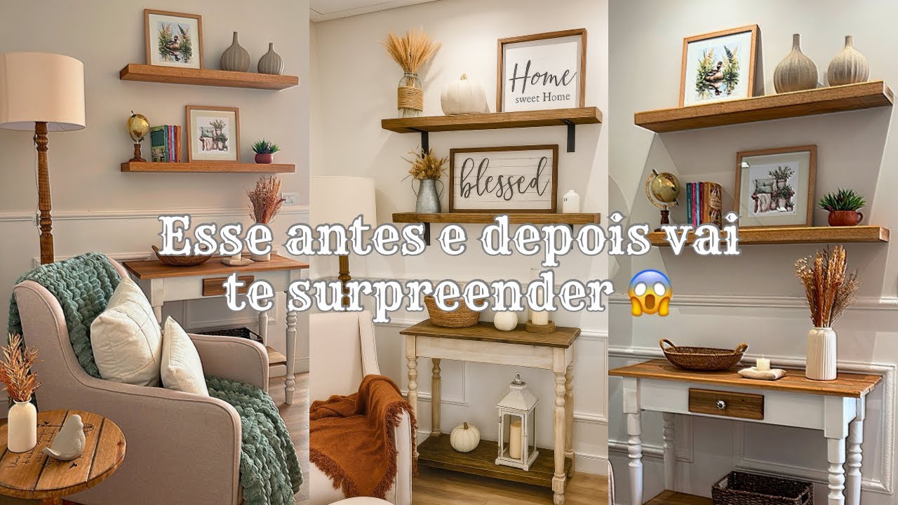 ESSE ANTES E DEPOIS FICOU UM LUXO UMA IDEIA DE FAÇA VOCÊ MESMO QUE FEZ TOTAL DIFERENÇA!