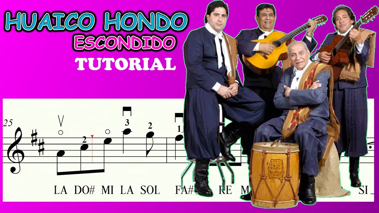 HUAICO HONDO TUTORIAL VIOLIN PARTITURA FACIL VIOLIN
