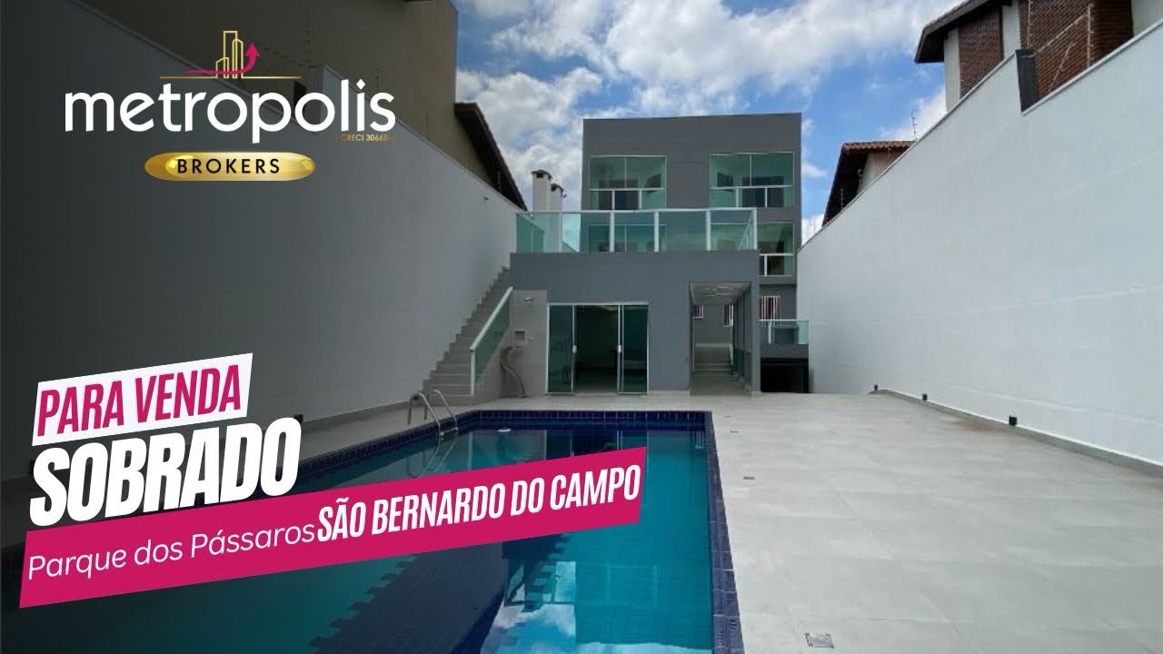 Sobrado à venda bairro Parque dos Pássaros | São Bernardo do Campo