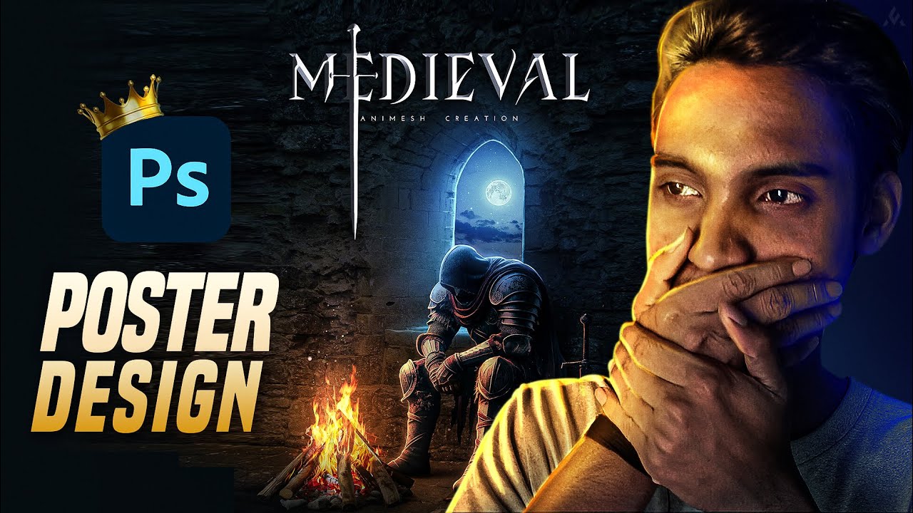 I Created a Medieval MOVIE POSTER in Photoshop | Poster Design Photoshop