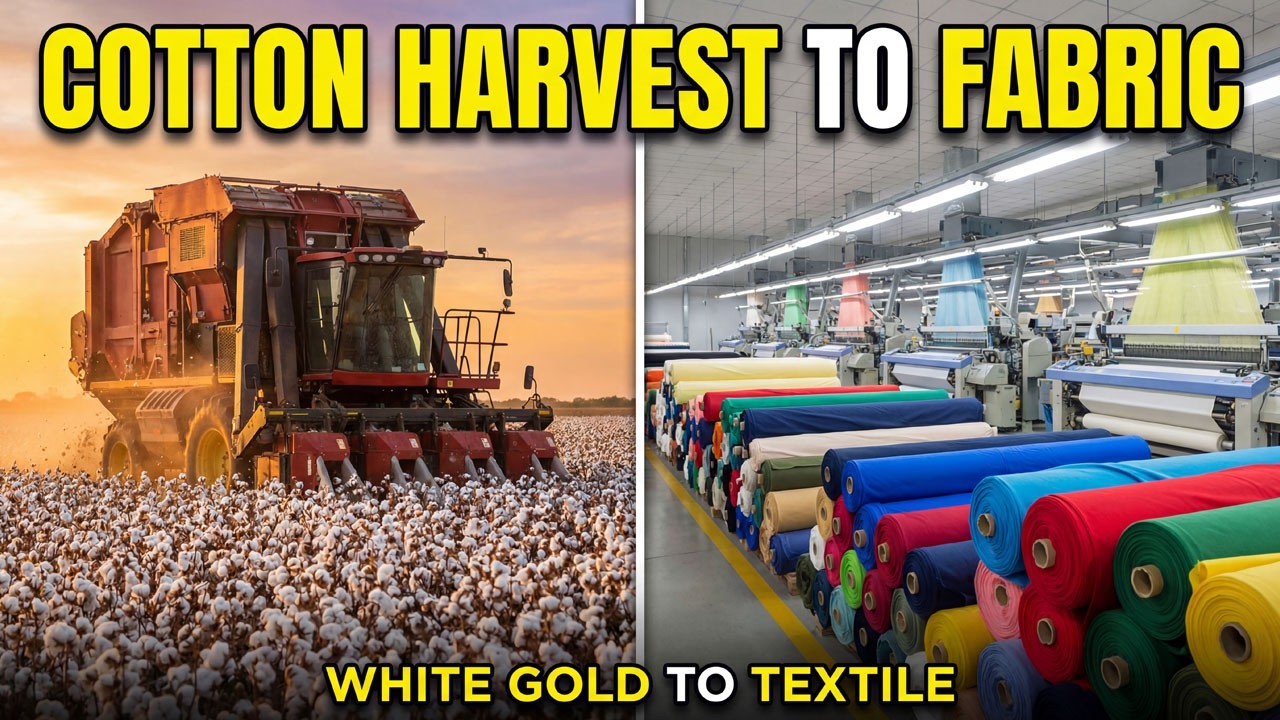 How Cotton Becomes Fabric - Harvest to Factory Process