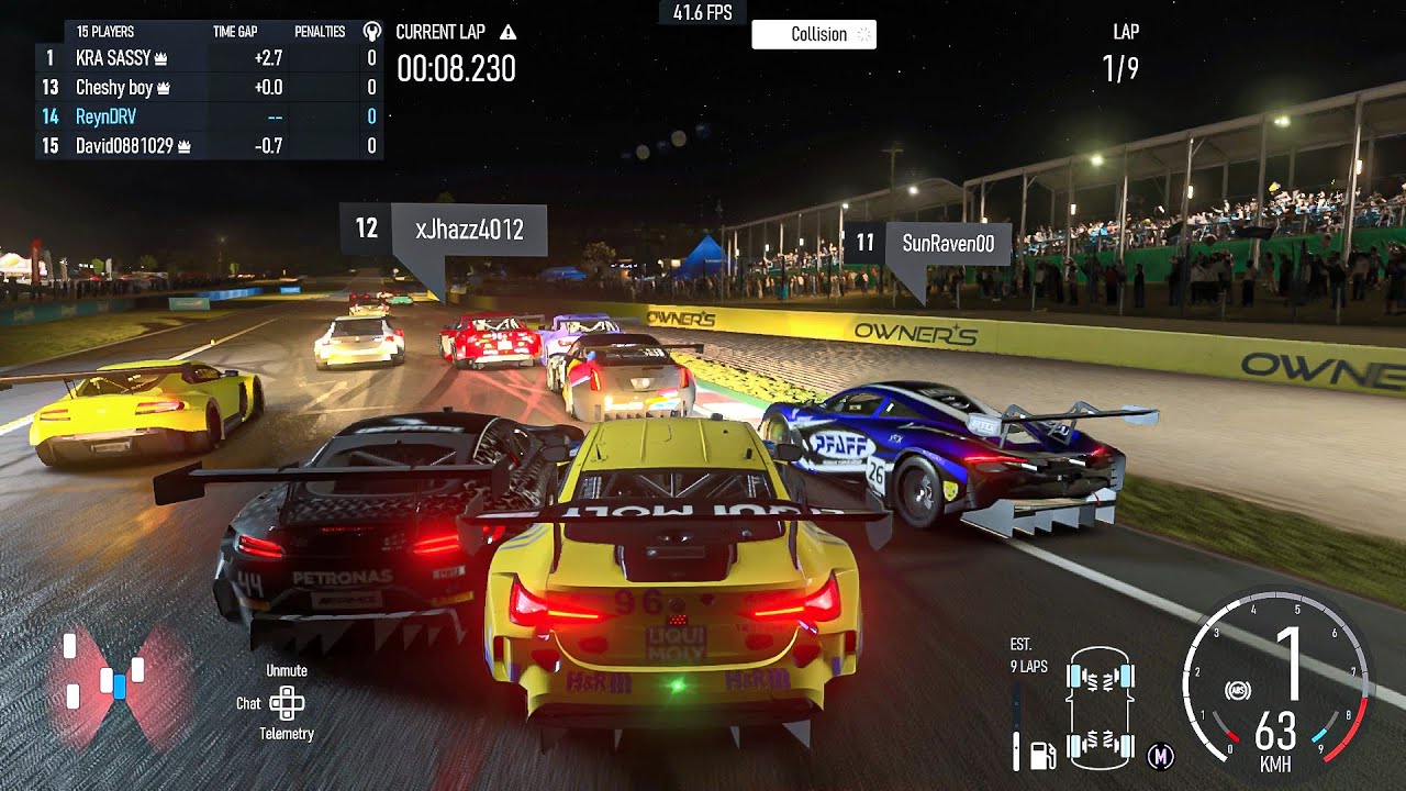 Testing the BMW M4 GT3 Under the Lights at Mount Panorama (Forza Motorsport)