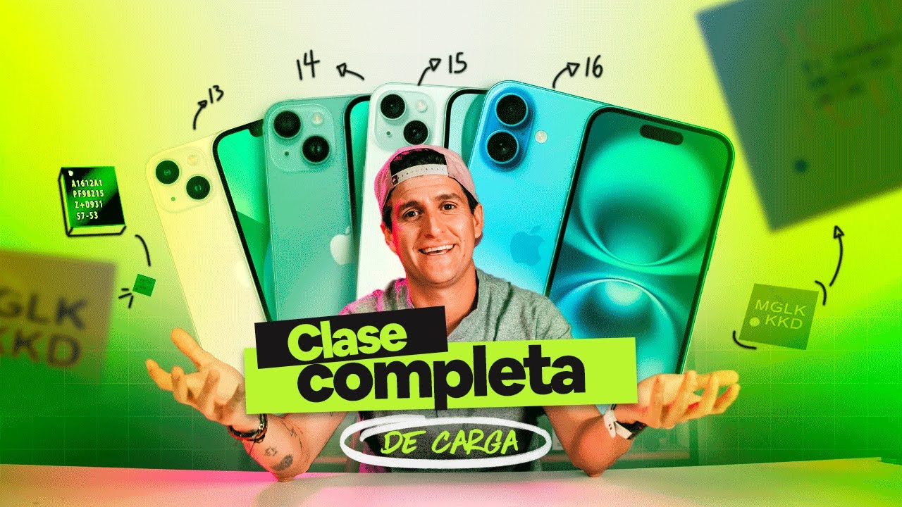 MASTER CLASS DE DIAGN&Oacute;STICO DE CARGA EN IPHONE 13 AL 16 - CLASE COMPLETA.