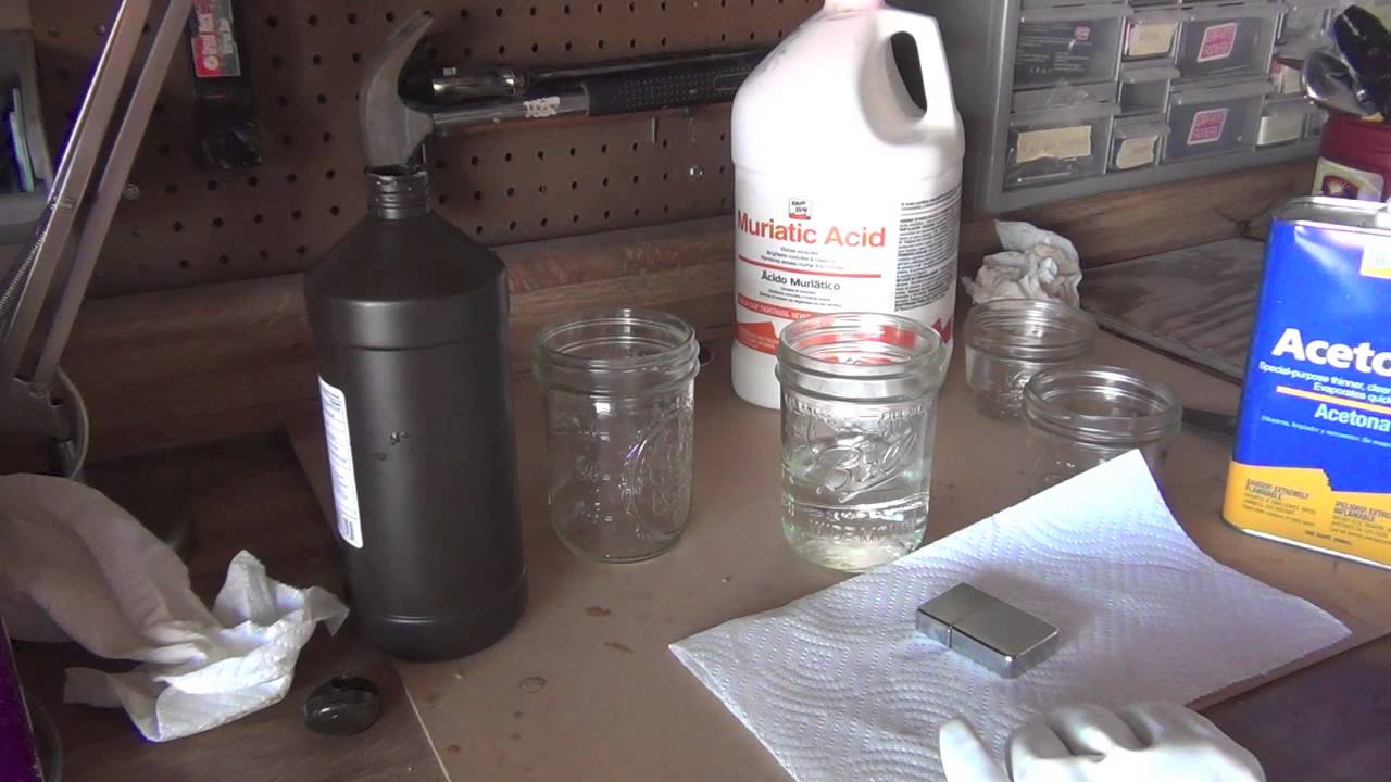 How to Acid Wash a Zippo Lighter - Part 1