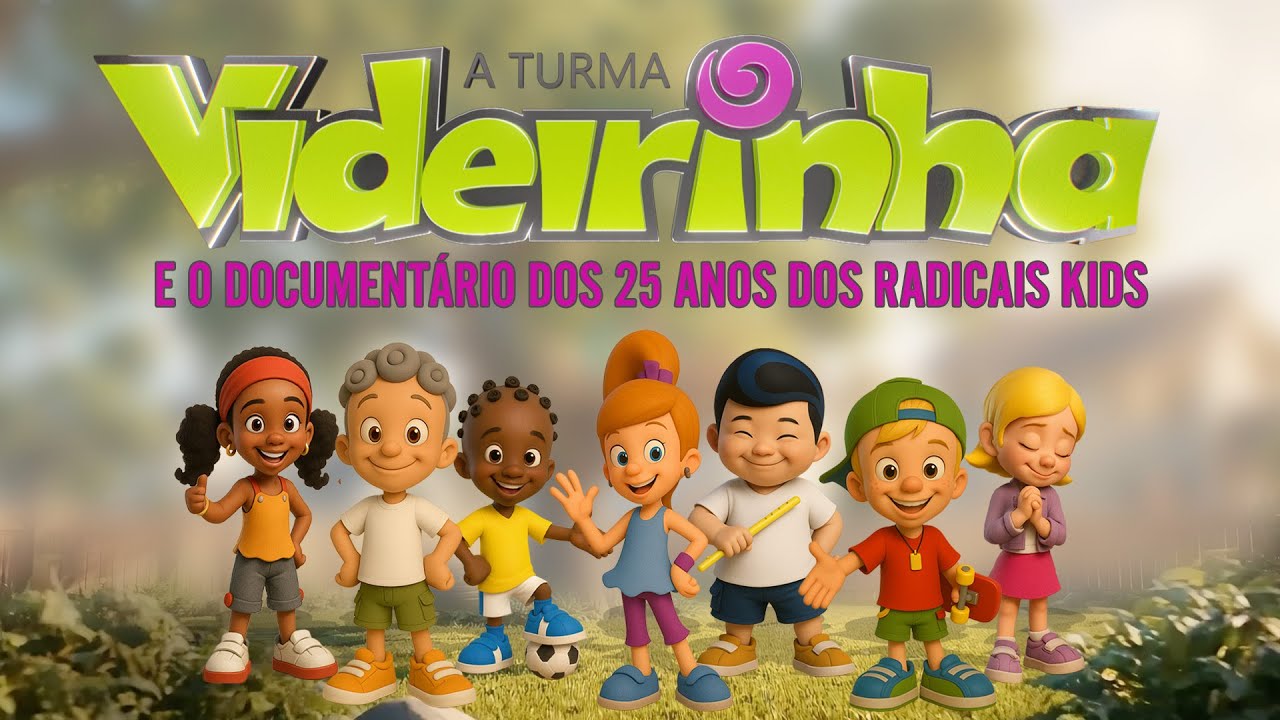 Turma Videirinha e o Documentário dos 25 anos dos Radicais Kids | Desenho Cristão Infantil 3D