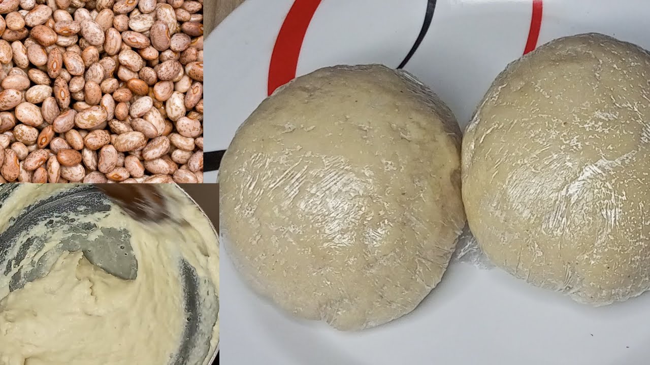 How To  Make Beans Fufu || Fufu making || How To Make Fufu With Beans!