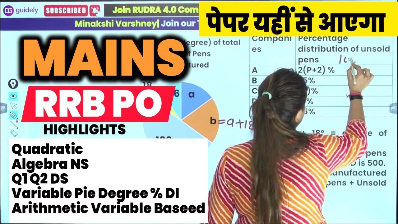SBI PO Mains MINAKSHI VARSHNEY Reveals Top DI Techniques