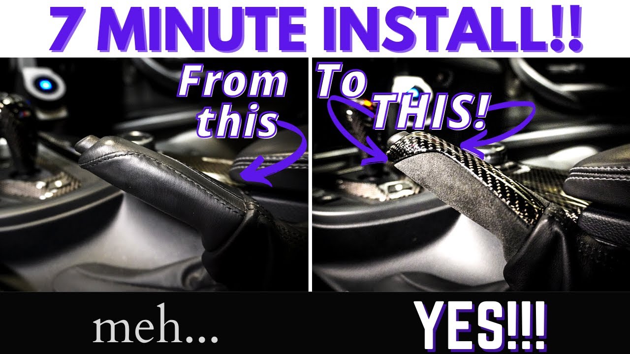 Ручка тормоза BMW из углеродного волокна E установлена ​​на F80, F82, F30 | СУПЕР ПРОСТО!