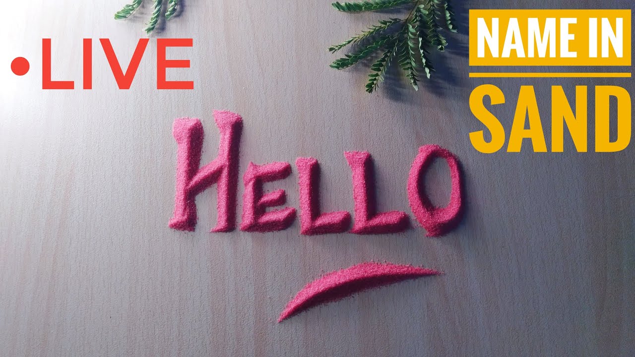 Writing Subscribers Name 30 Jan 26 | Sand Calligraphy | Name with Sand | Sand Writing