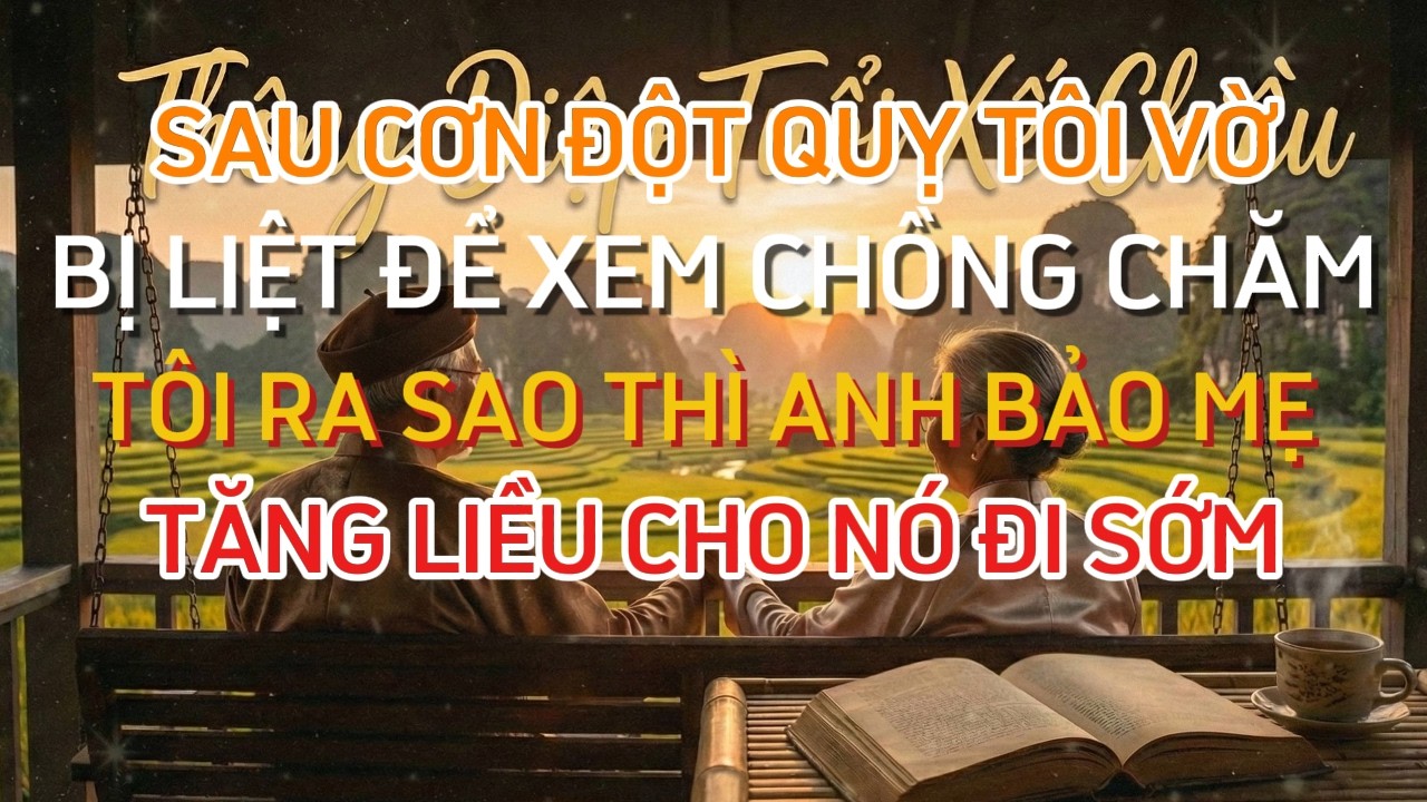 SAU CƠN ĐỘT QUỴ TÔI VỜ BỊ LIỆT ĐỂ XEM CHỒNG CHĂM TÔI RA SAO THÌ ANH BẢO MẸ TĂNG LIỀU CHO NÓ ĐI SỚM