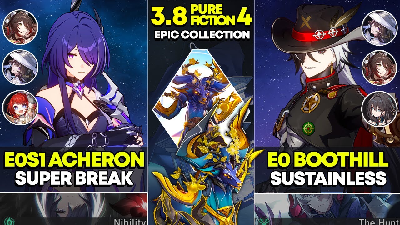 E0S1 Acheron Super Break & E0 Boothill Sustainless | Pure Fiction 4 | Honkai Star Rail 3.8