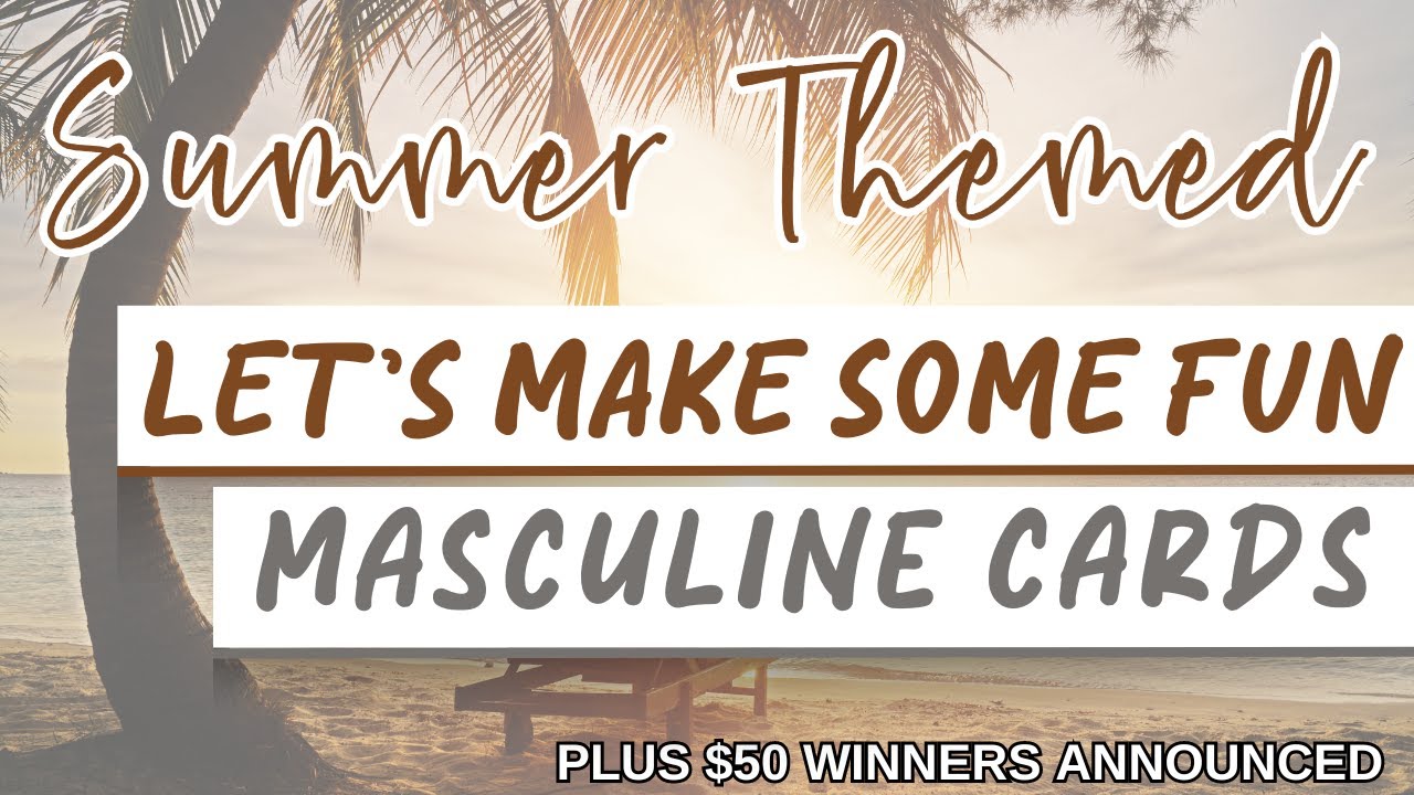 SUMMER MASCULINE CARD MAKING TUTORIAL | Flip Flop die | Handmade cards for Men 2024 | Inlovearts
