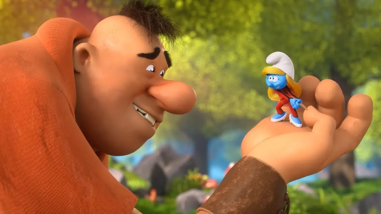 Uriașul malefic și prietenos?! 😧  &bull; Ștrumfii 3D &bull; Desene animate pentru copii