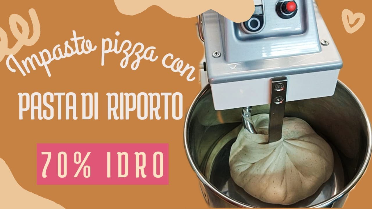 Impasto pizza con PASTA DI RIPORTO al 70% di idratazione PARTE 1! Ricetta facile e veloce!