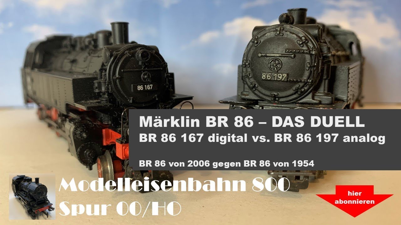 Das Duell - BR 86 vs BR 86: Die Lok aus 29533 gegen die alte TT 800