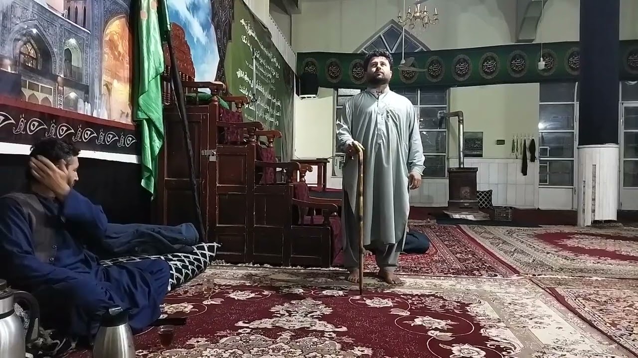 منقبت خوانی آقا فرشید در تکیه خانه رضوی