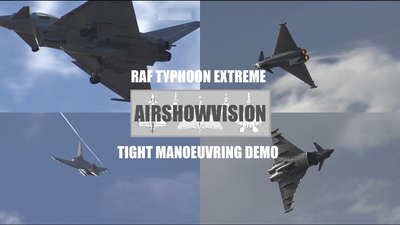 SENSATIONAL TYPHOON TIGHT TURNING DEMO - SOUTHPORT AIRSHOW (airshowvision)