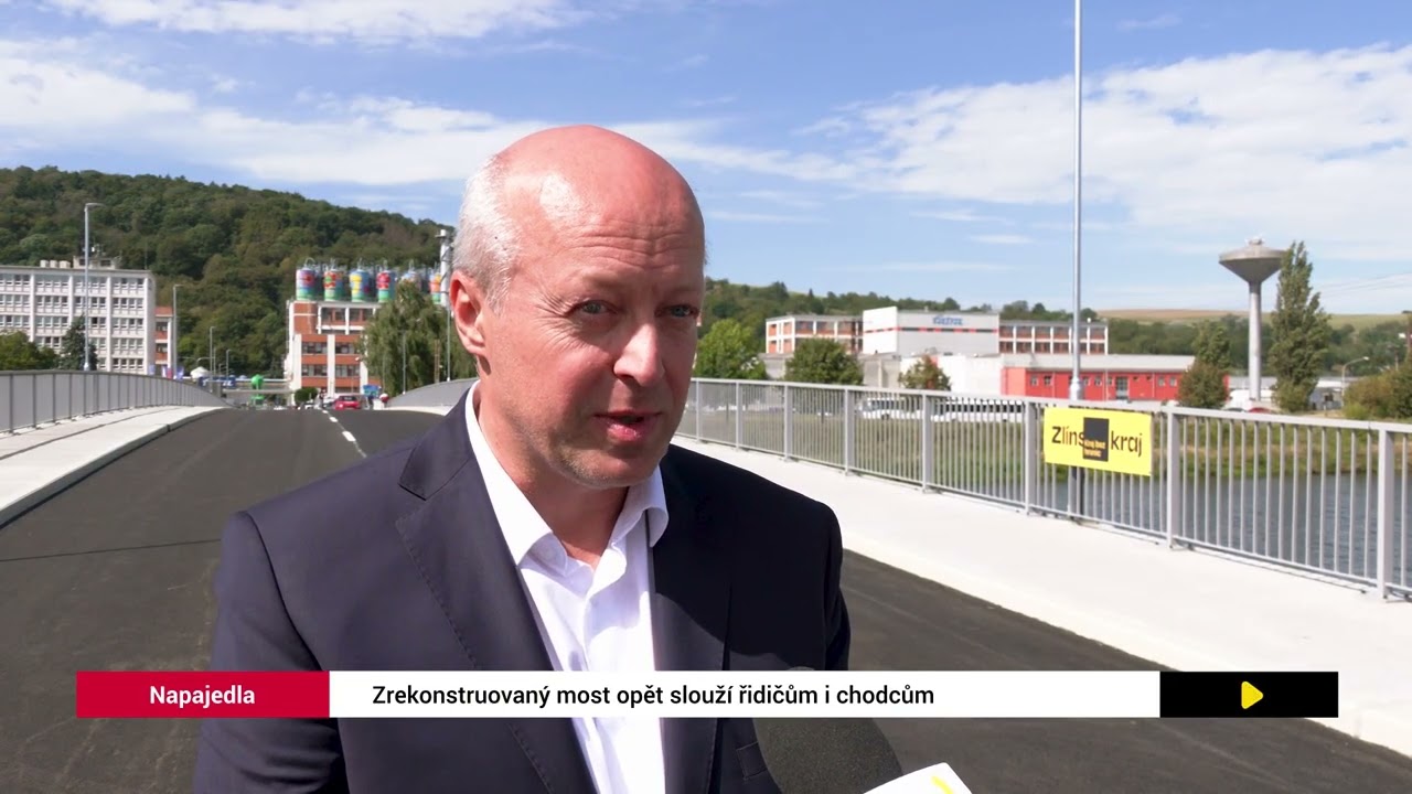Skvělá zpráva. Lidé už opět mohou přes most v Napajedlích