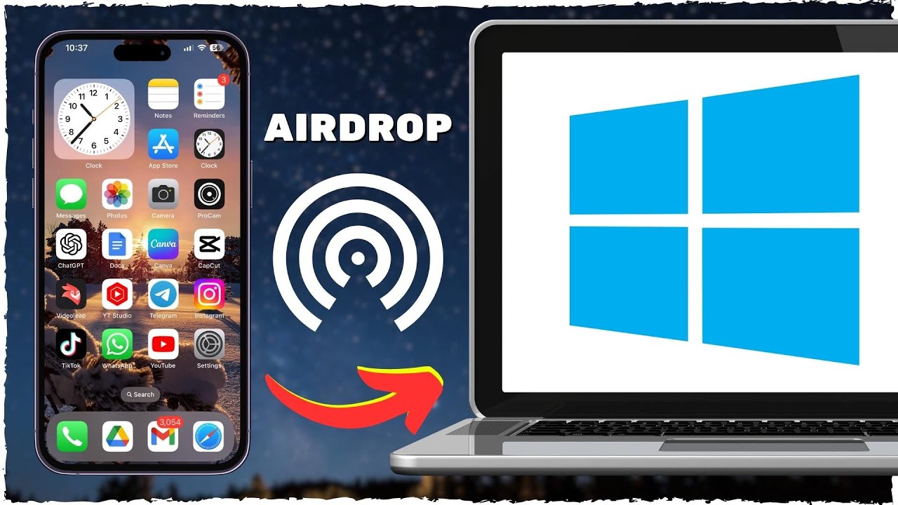 Как использовать AirDrop на ПК с Windows. Передача данных с iPhone на Windows через AirDrop (2025)