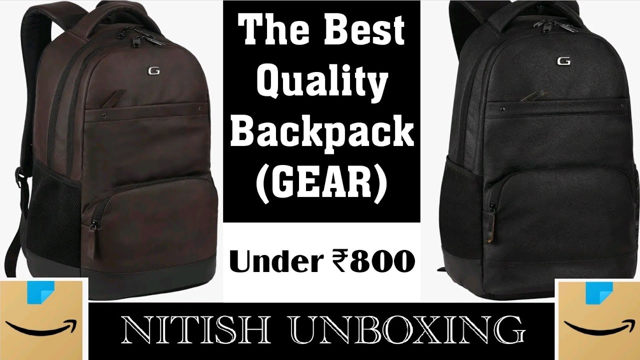 Gear Backpack Unboxing | Artificial Leather Backpack in ₹775 By Gear #backpack