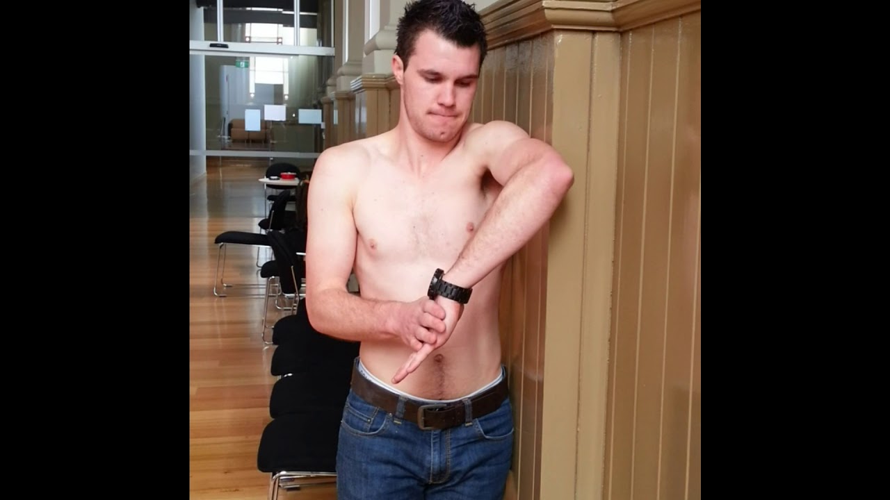 Shoulder Pain rapidly abolished with internal rotation exercise