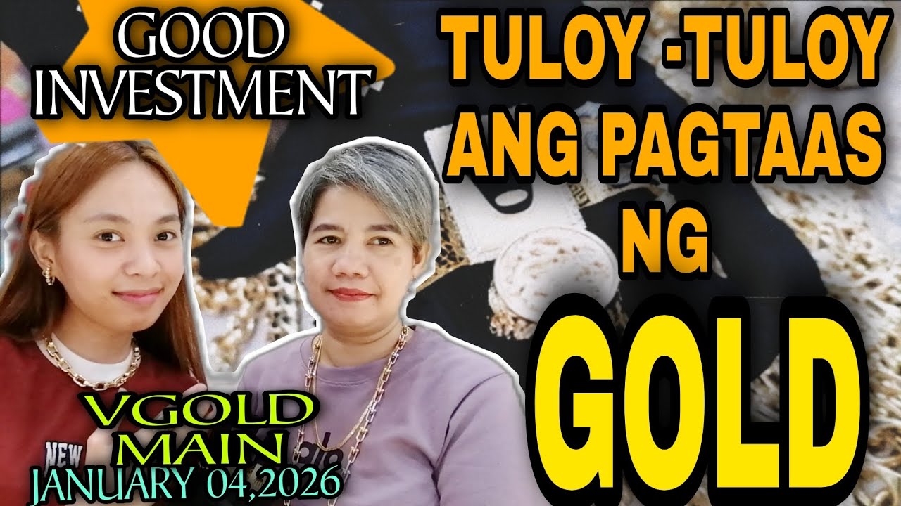 TULOY TULOY ANG PAGTAAS NG GOLD | VGOLD MAIN | JANUARY 04,2026 #gold #goldjewellery #jewelry #18k