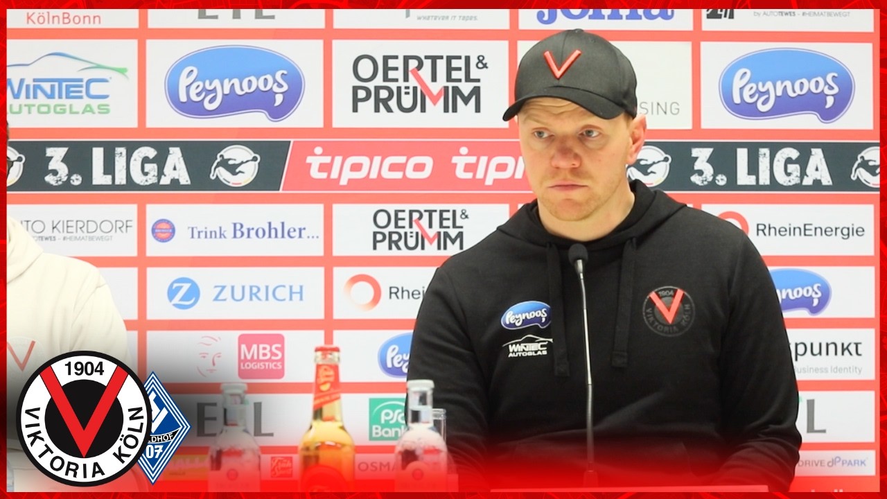 Pressekonfrenz nach dem Heimspiel gegen den SV Waldhof Mannheim powered by Wintec Autoglas