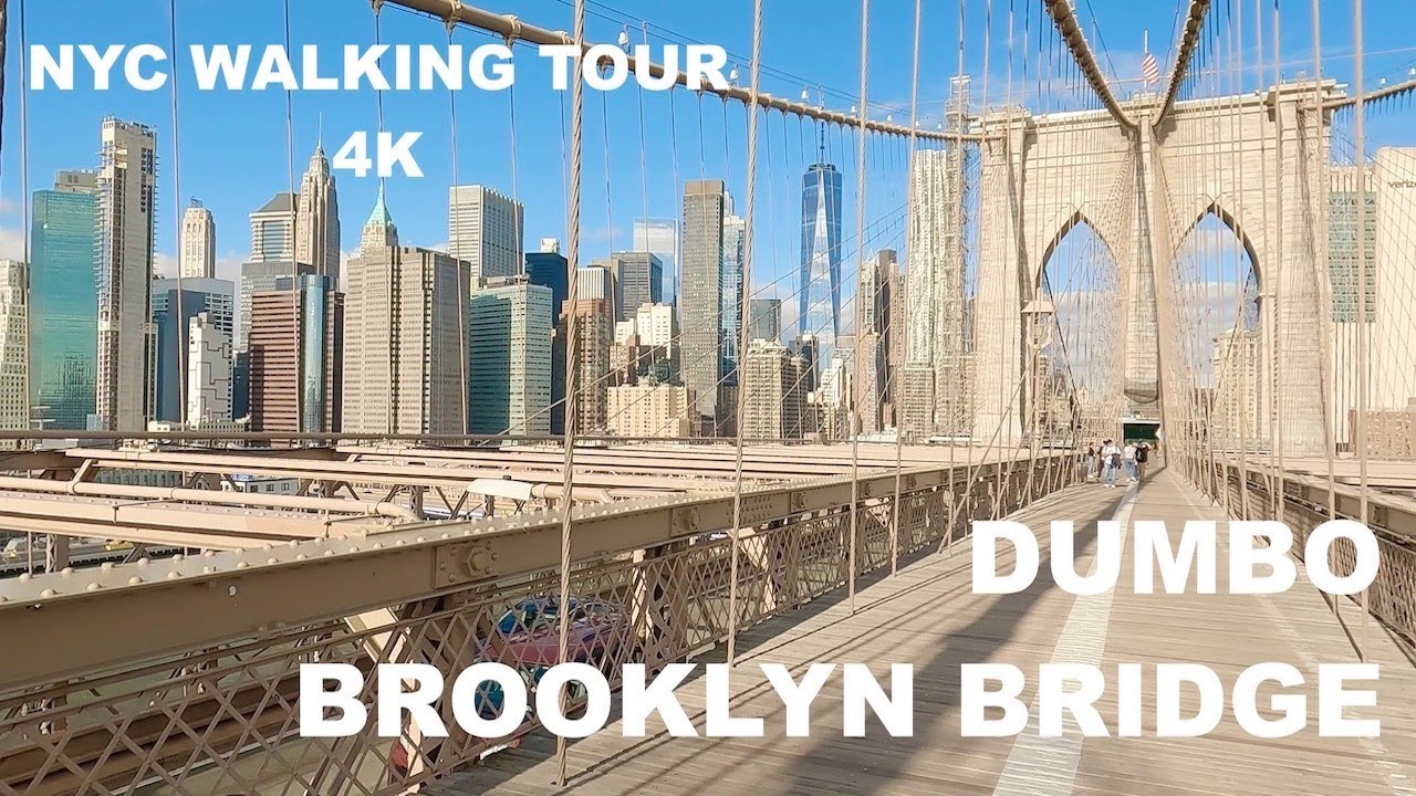 NEW YORK Walking Tour (4K) DUMBO - BROOKLYN BRIDGE