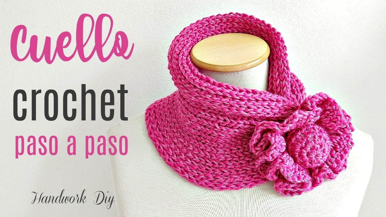 🧶 Cómo tejer cuello a crochet fácil | Handwork Diy
