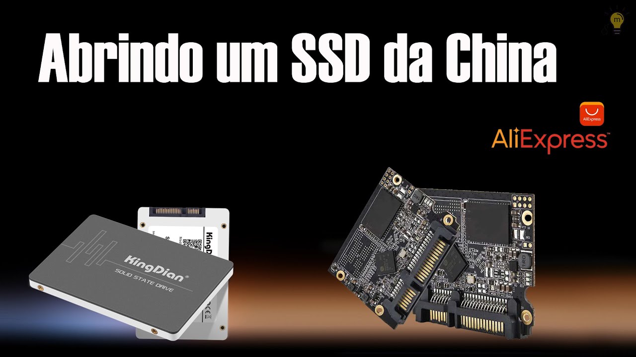 Abrindo um SSD da China - SSD por dentro / KingDian 512 GB