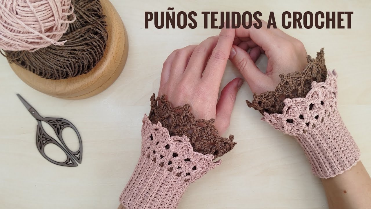 Pu&ntilde;os tejidos a crochet | Манжеты крючком | Crochet cuffs | Manguitos | brazaletes | Accesorios DIY