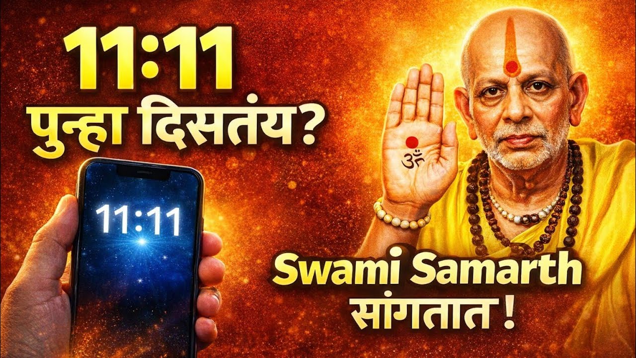 बाळा, 11:11 पुन्हा पुन्हा दिसतंय? Swami Samarth सांगतात कारण!