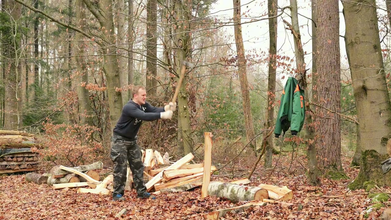 Holzspalten 🪓 |4K|