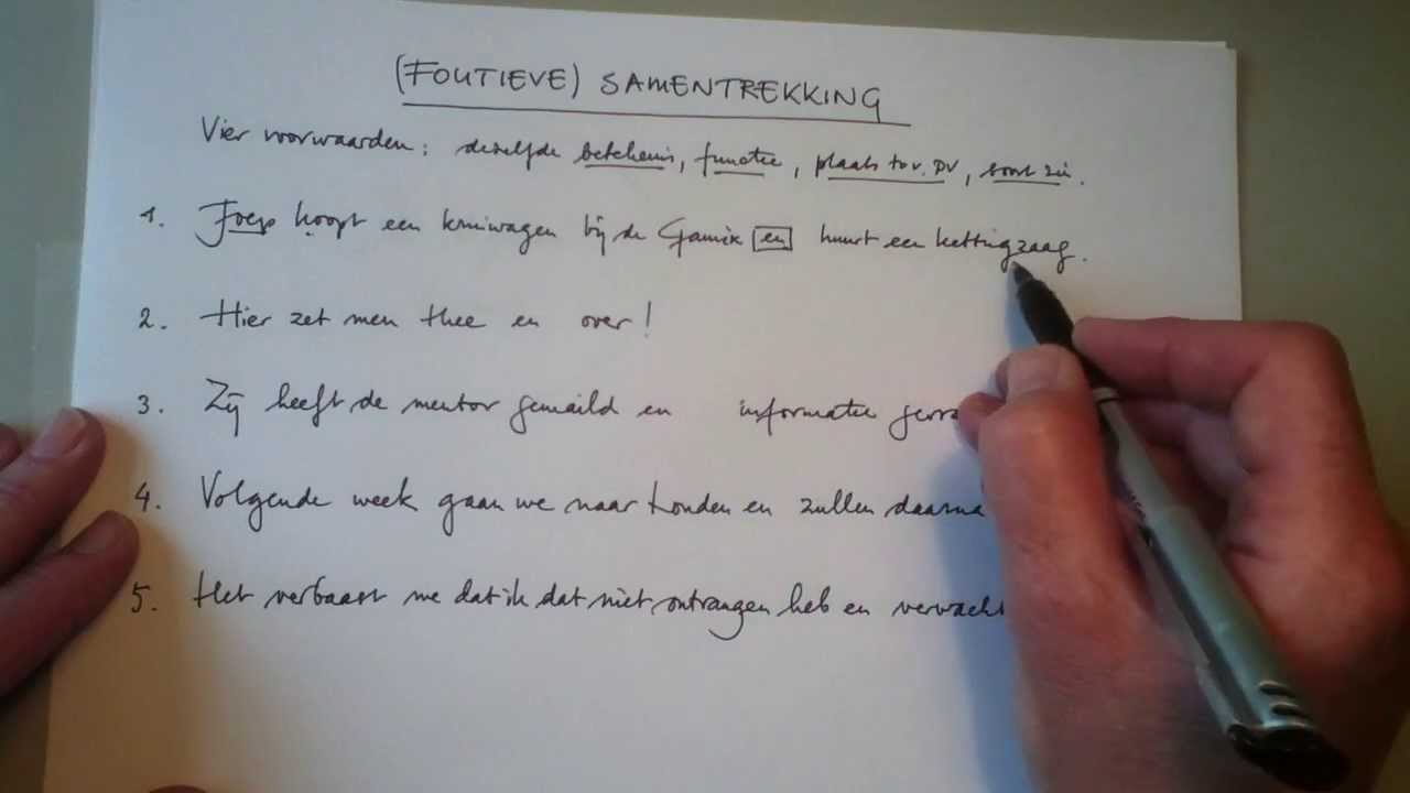 (Foutieve) samentrekking