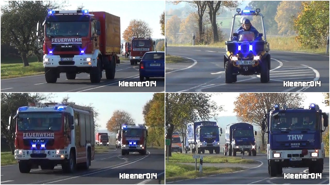 [23min Einsatzfahrten]Zugkollision in Haidenaab/Göppmannsbühl (KatS-Übung)