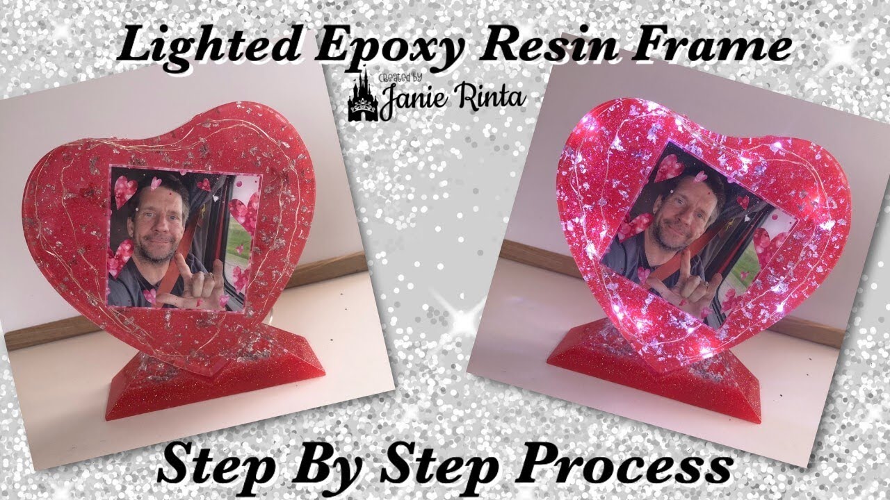 Fairy Light Heart Frame With Epoxy Resin - Step By Step Tutorial