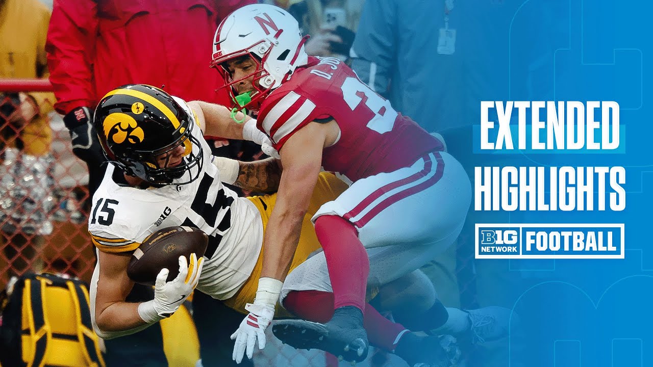 Iowa at Nebraska | EXTENDED HIGHLIGHTS | Big Ten Football | 11/28/2025