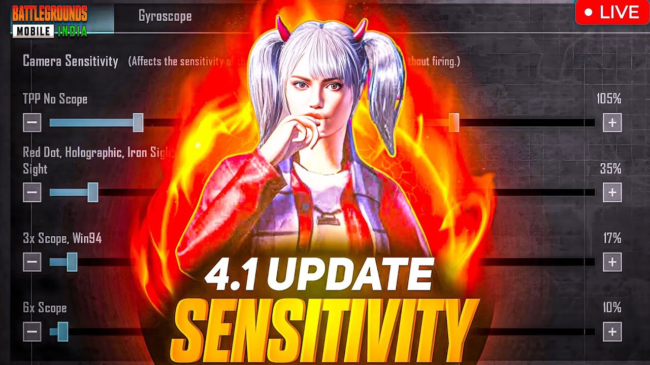 BGMI 4.1 UPDATE  SENSITIVITY & CONTROL | NEW UPDATE 4.1 SENSITIVITY AND CONTROL | 4.1 BGMI UPDATE..