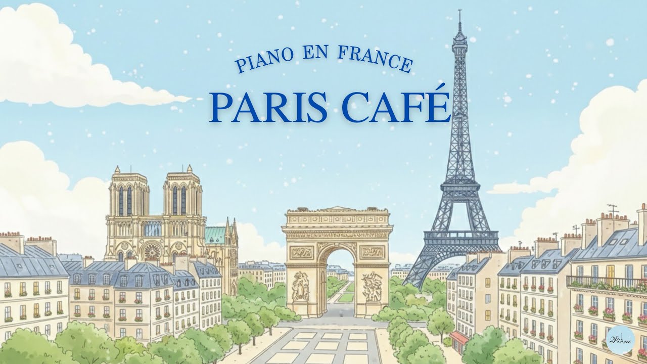 𝐏𝐀𝐑𝐈𝐒 𝐂𝐀𝐅𝐄 ☕️ French Instrumental Music — Piano Playlist | Study Work & Relax