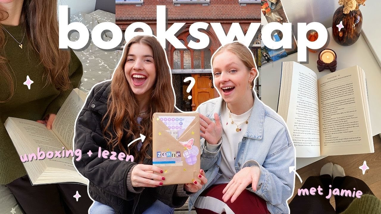 Boekswap met @Jamie Smit 💘📖 unboxing + lezen 🫶🏼